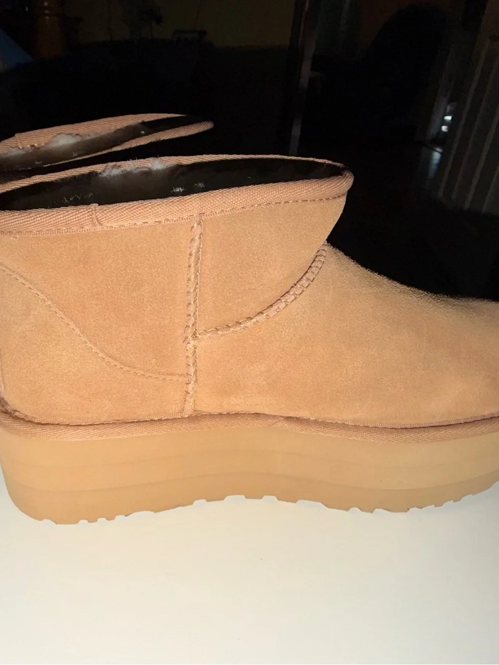UGG Classic Ultra Mini Platform in Chestnut Brown - Picture 5 of 6